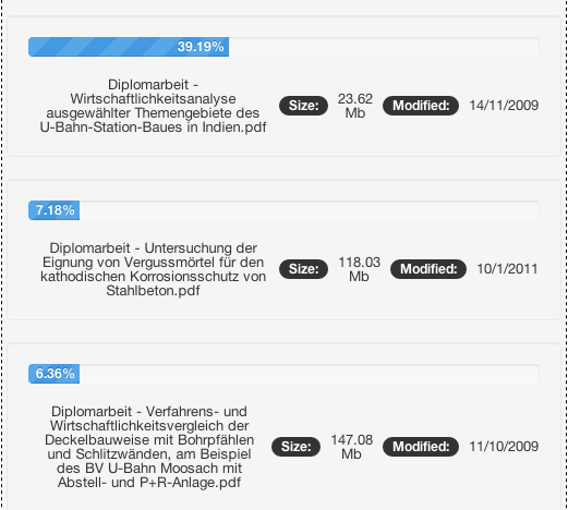 PDFs hochladen